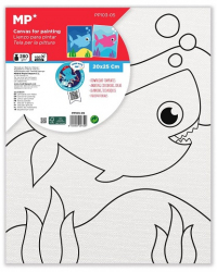 Panza de colorat cu desen pretiparit 20 x 25 cm peste in apa 
