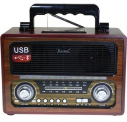 Radio Kemai Cu Cititor Incorporat Usb Si Sd Card Mp3 Player Design Retro 