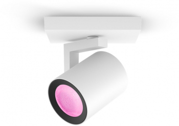 Spot Led Gu10 Philips Lumina Color Control Bluetooth Aplicatie Design Compact Si Contemporan Metal 350 Lm 15000 Ore Alb 
