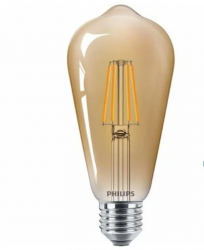 Bec LED filament Philips ST64 E27 4W 35W lumina calda 2500K 
