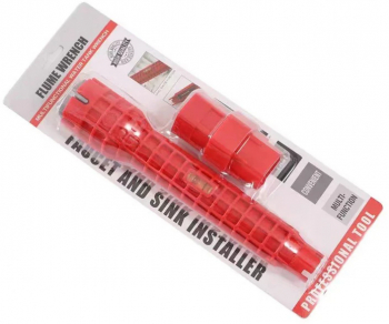 Cheie conducte de apa ABS 25 cm Rosu 