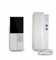 Interfon audio cu conexiune la 2 fire Well functie de deblocare usa 