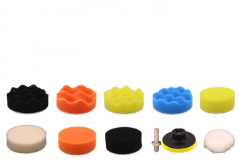 Set 10 accesorii lustruire Polish Auto Multicolor 