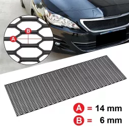 Grila Sport Tuning Honey Comb 120 x 40cm hexagon 14 x 6mm