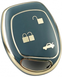 Husa pentru cheie gri Ford Mondeo Fusion Focus 2 Fiesta Galaxy C-Max S-Max 3 butoane 