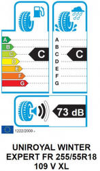 Anvelopa Iarna Uniroyal WINTER EXPERT FR 255/55R18 109V XL cu protectie janta 