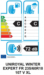 Anvelopa Iarna Uniroyal WINTER EXPERT FR 235/60R18 107V 