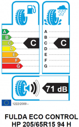 Anvelopa Vara Fulda ECO CONTROL HP 205/65R15 94H 