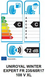 Anvelopa Iarna Uniroyal WINTER EXPERT FR 235/65R17 108V XL 