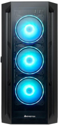 Carcasa Chieftec APEX Tower ATX fara sursa 4xfan USB 3.2 gen 2 Type-C x 2 USB 3.2 gen 1 x 2 USB 2.0 x 1 audio mic RGB PSU shroud 7 