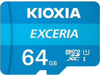 Card memorie KIOXIA Micro SDXC Exceria 64GB UHS-I U1 Clasa 10 + Adaptor SD 