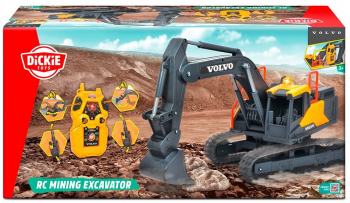 Excavator Dickie Toys Volvo Mining Excavator 60 cm cu telecomanda 