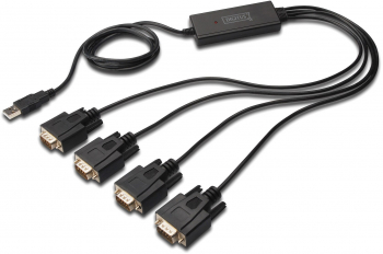 Convertor USB la Serial x 4 porturi Digitus Chipset: FTDI / FT4232RL 1.5m 