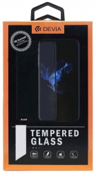 Folie Devia Frame Sticla Temperata compatibila cu Samsung Galaxy A21 Negru 