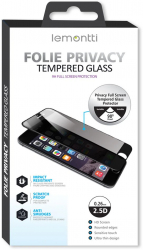 Folie Sticla Lemontti Privacy compatibila cu iPhone 12 Mini Black 