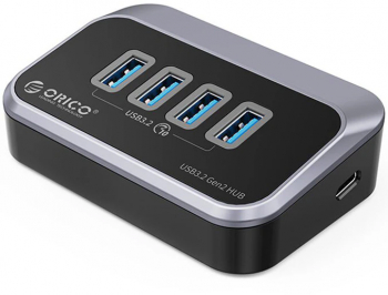HUB USB Orico M34A-G2 conectori 4xUSB 3.2 GEN2 Type-A interfata USB Type-C lungime cablu 50cm