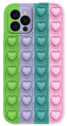 Husa Lemontti Heart Pop it compatibila cu iPhone 13 Pro Max Multicolor 5 