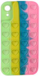 Husa Lemontti Heart Pop it compatibila cu iPhone XR Multicolor 4 