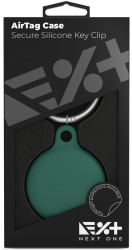 Husa Next One Silicone Key Clip pentru AirTag Leaf Green 