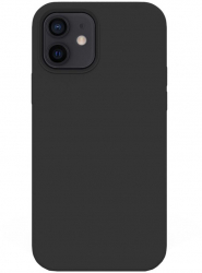 Husa de protectie 360° Lemontti Liquid Silicon iPhone 12 Mini Black 