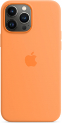 Husa de protectie Apple Silicone Case with MagSafe pentru iPhone 13 Pro Max Marigold 