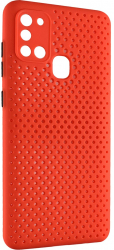 Husa de protectie Lemontti Bubble compatibil cu SAMSUNG Galaxy A21s Rosu 