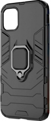 Husa de protectie antisoc LEMONTTI RING ARMOR pentru IPHONE 12 PRO Negru 