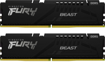 Kit Memorie RAM Kingston FURY Beast 64GB 2x32GB DDR5 6000MHz CL30 Dual Channel Kit 