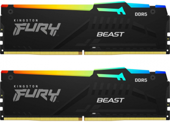 Memorie Kingston FURY Beast RGB 32GB DDR5 6000MHz CL30 Dual Channel Kit