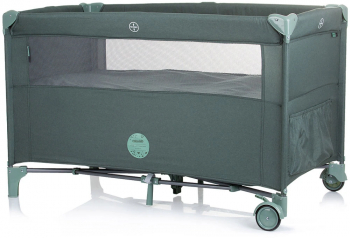 Patut pliabil Chipolino Relax pine linen cu laterala culisanta 