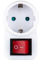 Adaptor cu intrerupator 16A - 3500W PP alb 0.077kg. 