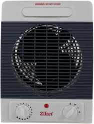 Aeroterma De Podea Putere 2000w Termostat Reglabil 2 Trepte De Incalzire Aer Cald/rece Protectie Impotriva Supraincalzirii Alb/gri 