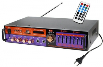 Amplificator Audio Profesional Klausstech Cu Tehnologie Bluetooth Putere 2 X 40 W Ajustare Bass/inalte/ecou/volum Intrare Card Sd 1 X Au 