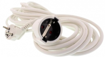 Cablu Prelungitor 10m 3x 1.5mm Alb Ip20 Well 