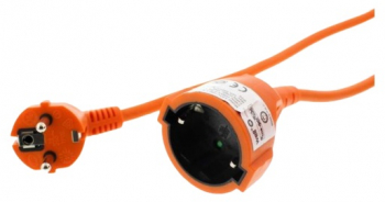 Cablu Prelungitor 10m 3x 1.5mm Portocaliu Ip20 Well 