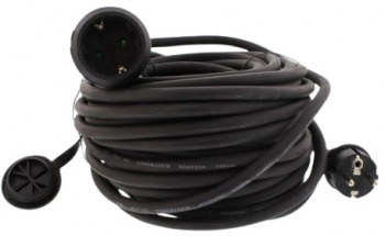 Cablu Prelungitor 20m 3 x 1.5mm Negru Ip44 Well 