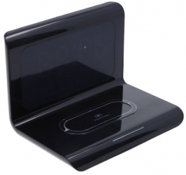 Ceas alarma digital cu incarcator wireless negru 