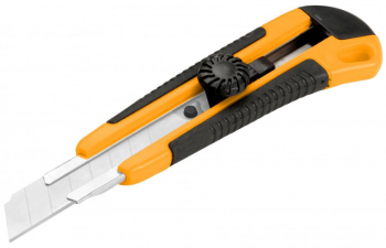 Cutter Cu Lama Clic Klausstech Buton Rotativ De Fixare Material Lame Sk4 Dimensiune 18 X 100 Mm Lama Retractabila Carcasa Abs Design E 