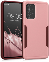 Husa Kwmobile pentru Samsung Galaxy A52/Galaxy A52 5G/Galaxy A52s 5G Silicon Roz 59369.10 