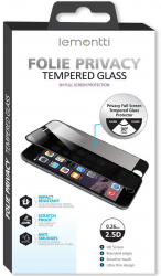 Folie de protectie Lemontti Sticla Full Fit Privacy pentru iPhone 14 / iPhone 13 / iPhone 13 Pro Black 