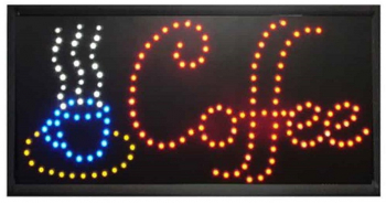 Panou LED Reclama Afisaj Luminos Coffee 