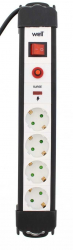 Prelungitor 4 Prize 3m Cu Protectie Cablu 3xg1.5mmp Well 