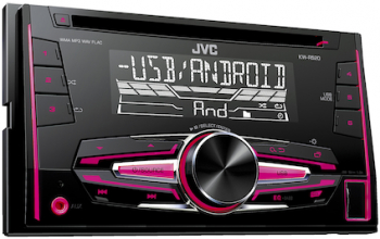 Radio CD auto JVC 4 x 50W USB AUX subwoofer control 2DIN iluminare alb