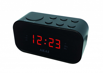 Radio Cu Ceas Akai Putere 5 W Functie Buzzer Tuner Radio Am Si Fm Diagonala Display 0.6 Inch Ecran Led Alarma Cu Functia Sleep Si 