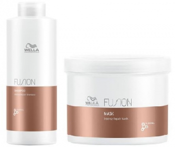 Set Wella Fusion Sampon 1000ml + Masca tratament 500ml