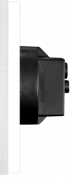 Priza dubla Luxion LX-2MP010A-GY cu protectie copii/termica/contact/suprasarcina 16A IP45 rama din aluminiu Gri 