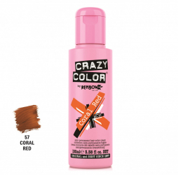 Vopsea semipermanenta Coral Red Crazy Color 100 ml 