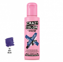 Vopsea semipermanenta Sky Blue Crazy Color 100 ml 