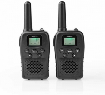 Walkie-talkie Negru Raza 10 Km 8 Canale si 38 subcanaluri Vox 2 Bucati Baterii Reincarcabile 