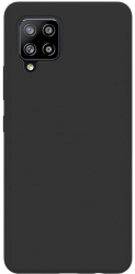 Husa de protectie 360° Lemontti Liquid Silicon compatibila cu Samsung Galaxy A42 Black 